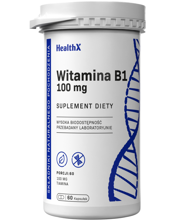 Witamina B1 Tiamina 60 kapsułek