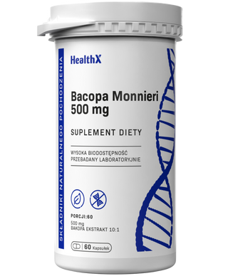 Bacopa Monnieri 10:1 ekstrakt 60 kapsułek