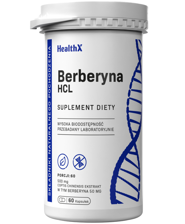 Berberyna HCL 60 kapsułek