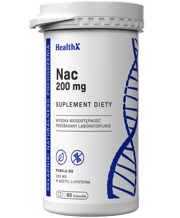 NAC acetylocysteina 60 kapsułek