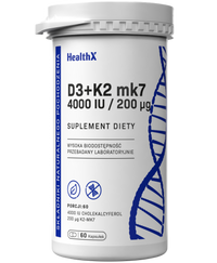 Witamina D3 K2 Mk-7 60 kapsułek