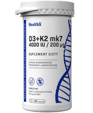 Witamina D3 K2 Mk-7 60 kapsułek